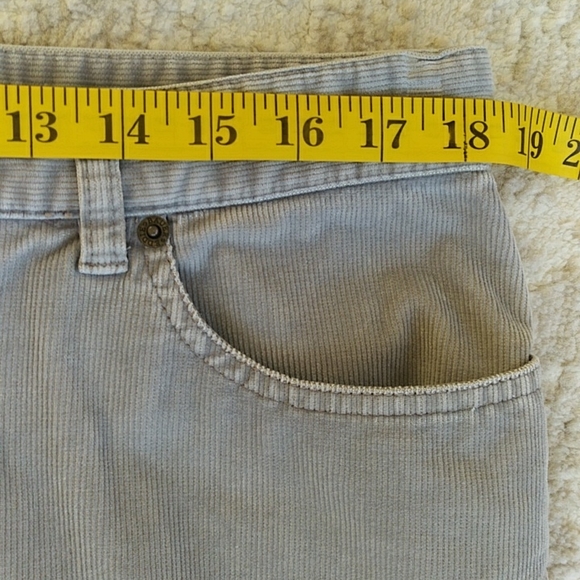 Eddie Bauer Corduroy Bootcut Fit Pants 16 Gray Grey - Picture 12 of 15